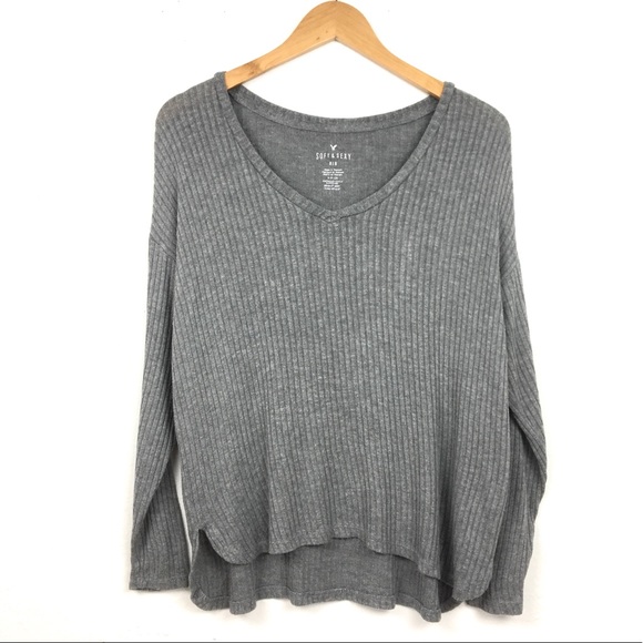 American Eagle Outfitters Tops - 🌸American Eagle Outfitters | Ribbed V-Neck Top